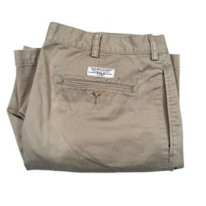 Ralph Lauren Polo Classic Chino Shorts Mens Size 40 Khaki Pleated Cotton